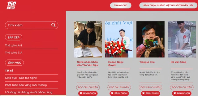 Mở cổng bình chọn Giải thưởng “Vinh danh Người truyền lửa” - Ảnh 1.