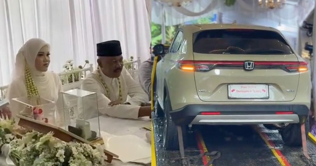 Người đàn ông 61 tuổi kết hôn với cô dâu 19 tuổi, tặng xe hơi làm quà cưới - Ảnh 1.