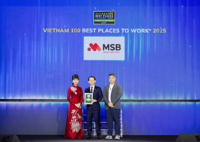 MSB khẳng định vị thế “Top 100 nơi làm việc tốt nhất Việt Nam”, đạt chứng nhận “nguồn nhân lực hạnh phúc” - Ảnh 1.