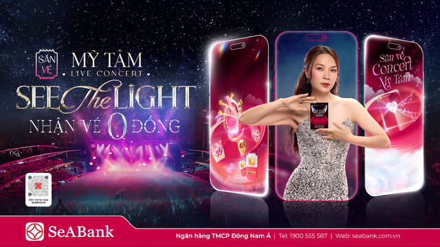 SeABank mang cơ hội săn v&eacute; miễn ph&iacute; cho kh&aacute;ch h&agrave;ng trải nghiệm Mỹ T&acirc;m Live Concert 2025 - Ảnh 3.