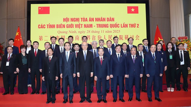 Hội nghị Tòa án nhân dân các tỉnh biên giới Việt Nam - Trung Quốc: Thắt chặt hợp tác tư pháp, giữ vững an ninh biên giới - Ảnh 11.