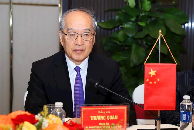 Hội nghị Tòa án nhân dân các tỉnh biên giới Việt Nam - Trung Quốc: Thắt chặt hợp tác tư pháp, giữ vững an ninh biên giới - Ảnh 4.