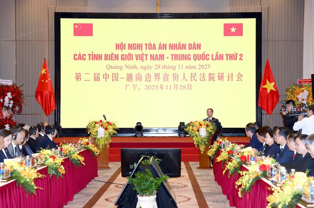 Hội nghị Tòa án nhân dân các tỉnh biên giới Việt Nam - Trung Quốc: Thắt chặt hợp tác tư pháp, giữ vững an ninh biên giới - Ảnh 5.