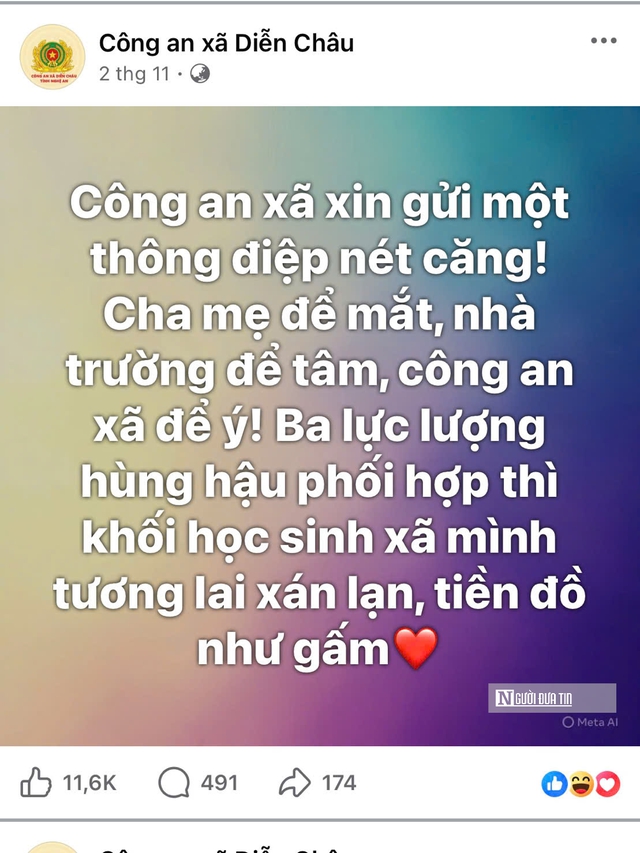Dân mạng thả tim rần rần theo thông điệp chuẩn GenZ của fanpage của công an xã - Ảnh 2.
