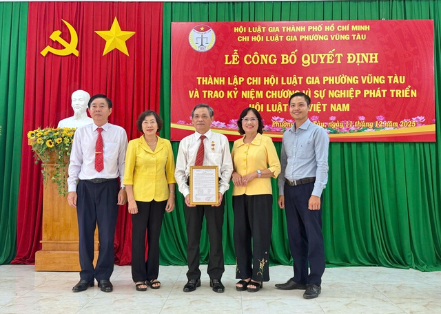 Thành phố Hồ Chí Minh: Thành lập Chi hội Luật gia phường Vũng Tàu - Ảnh 2.