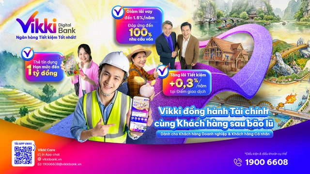 Vikki Bank hỗ trợ tài chính cho bà con vùng lũ - Ảnh 1.