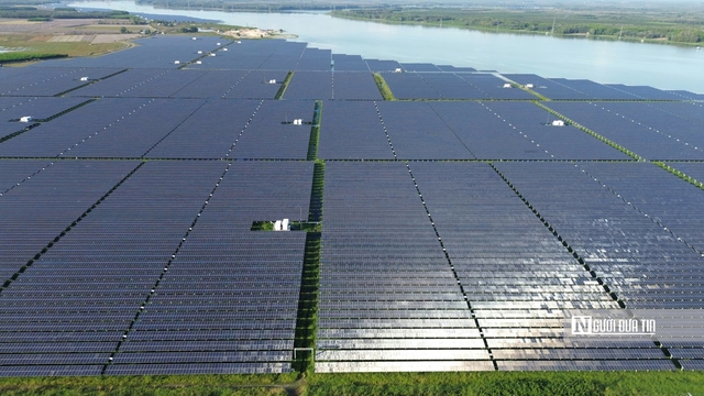 Cận cảnh “rừng pin” mặt trời trên hồ Dầu Tiếng - Ảnh 6.