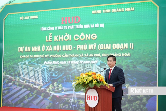 Quảng Ngãi khởi công xây dựng dự án nhà ở xã hội HUD gần 300 căn hộ- Ảnh 2. Quảng Ngãi khởi công dự án nhà ở xã hội HUD với gần 300 căn hộ - Ảnh 2.