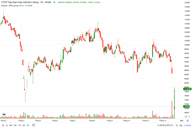 DGC lập kỷ lục thanh khoản, gia đ&igrave;nh Chủ tịch Đ&agrave;o Hữu Huyền "bay hơi" gần 3.400 tỷ đồng - Ảnh 1.