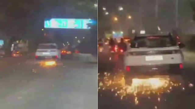 Say rượu, t&agrave;i xế đ&acirc;m v&agrave;o xe m&aacute;y rồi k&eacute;o l&ecirc; tr&ecirc;n đường - Ảnh 1.