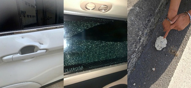 X&aacute;c định nh&oacute;m thanh thiếu ni&ecirc;n n&eacute;m đ&aacute; v&agrave;o &ocirc; t&ocirc; đang chạy tr&ecirc;n đường cao tốc- Ảnh 1.