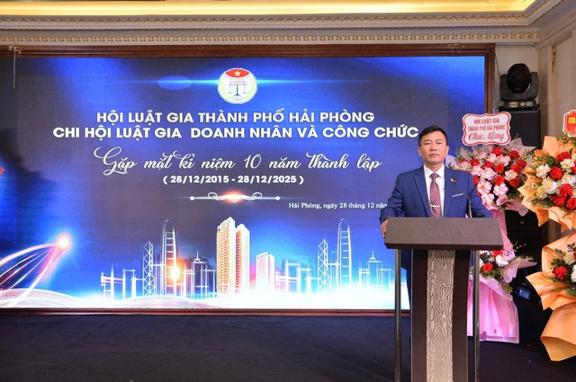 Chi hội Luật gia Doanh nh&acirc;n v&agrave; C&ocirc;ng chức Hải Ph&ograve;ng: Dấu ấn 10 năm đồng h&agrave;nh c&ugrave;ng ph&aacute;p luật- Ảnh 2.