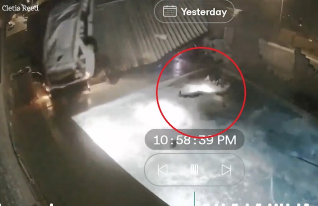 &Ocirc; t&ocirc; mất l&aacute;i đ&acirc;m v&agrave;o nh&agrave; d&acirc;n, nữ t&agrave;i xế bị hất văng xuống bể bơi- Ảnh 1.