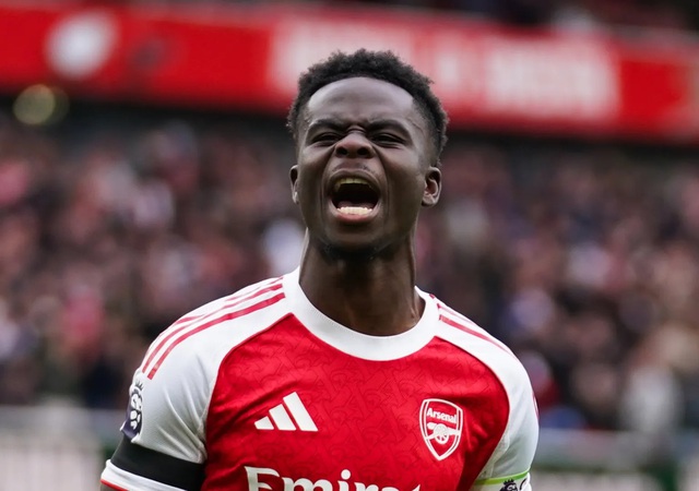 Saka của Arsenal, lọt top 10 cầu thủ đắt giá nhất thế giới - Ảnh 1.