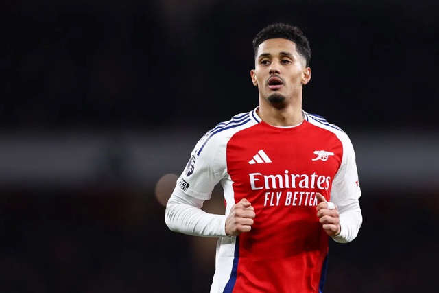 William Saliba của Arsenal đang được Real Madrid chú ý đến. (Ảnh: Getty Images)