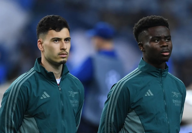 Gabriel Martinelli và Bukayo Saka đang hồi phục sau chấn thương gân kheo. (Ảnh: Getty Images)