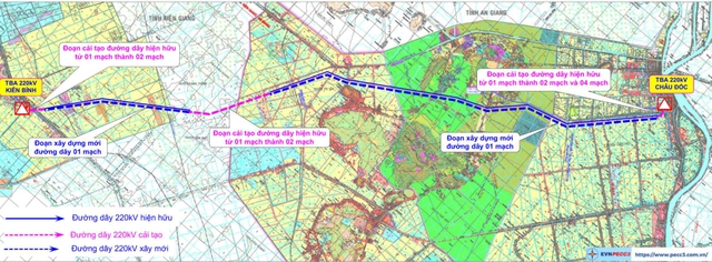 Thủ tướng phê duyệt hơn 653 tỷ đồng cải tạo đường dây 220kV Châu Đốc - Kiên Bình- Ảnh 1.