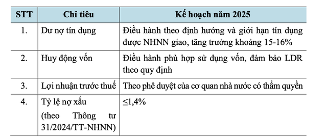 BIDV dự kiến tăng trưởng tín dụng 15 - 16% trong năm 2025- Ảnh 1.