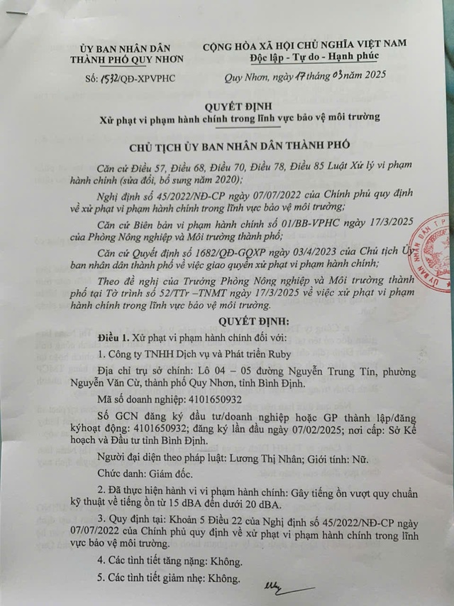 Vụ nhà hàng “tra tấn" người dân bằng tiếng ồn: Xử phạt 100 triệu đồng, giám sát chặt hoạt động- Ảnh 1.