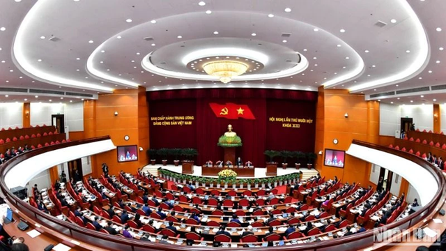 Khai mạc Hội nghị lần thứ 11 Ban Chấp hành Trung ương Đảng khóa XIII- Ảnh 1. Khai mạc Hội nghị lần thứ 11 Ban Chấp hành Trung ương Đảng khóa XIII- Ảnh 1.