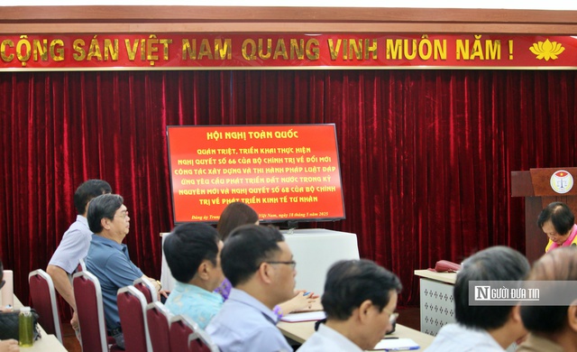 Đảng bộ Hội Luật gia Việt Nam tham dự trực tuyến Hội nghị toàn quốc quán triệt, triển khai Nghị quyết Trung ương 66 và 68- Ảnh 1.