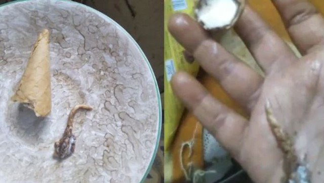 Đang ăn kem, người phụ nữ sốc nặng khi phát hiện thứ "đáng sợ"- Ảnh 1. Đang ăn kem, người phụ nữ sốc nặng khi phát hiện thứ "đáng sợ"- Ảnh 1.