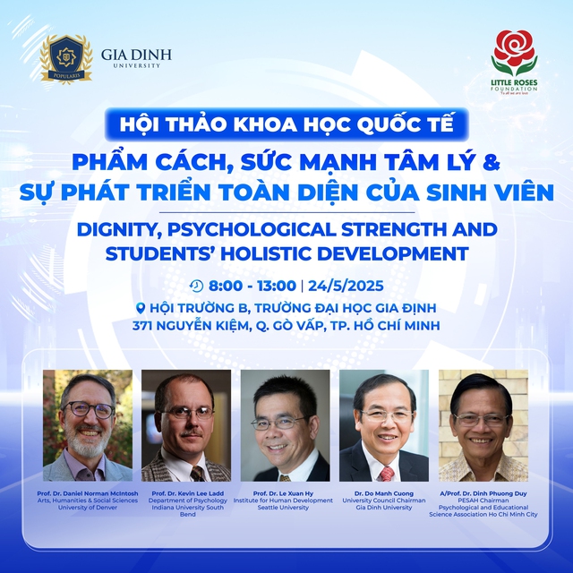 Trường Đại học Gia Định tổ chức hội thảo Tâm lý học Quốc tế 2025- Ảnh 1. Trường Đại học Gia Định tổ chức hội thảo Tâm lý học Quốc tế 2025- Ảnh 1.