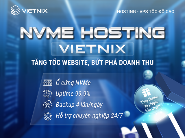 NVMe Hosting: Tăng tốc website, dẫn đầu kỷ nguyên số cùng Vietnix- Ảnh 2. NVMe Hosting: Tăng tốc website, dẫn đầu kỷ nguyên số cùng Vietnix- Ảnh 2.