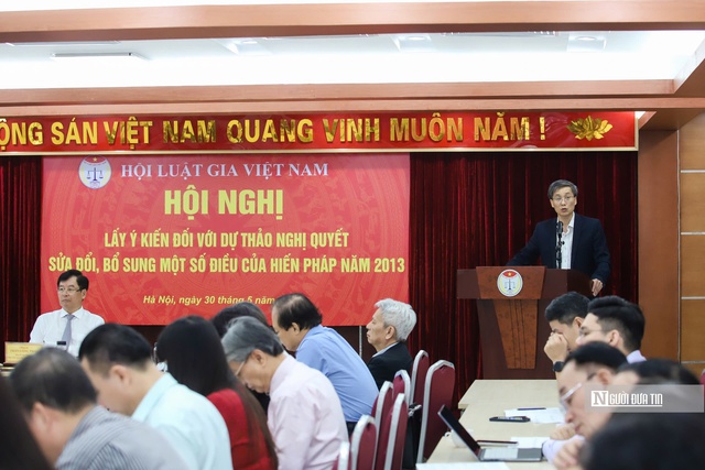 Hội Luật gia Việt Nam tổ chức hội nghị lấy ý kiến sửa đổi, bổ sung Hiến pháp năm 2013- Ảnh 3.