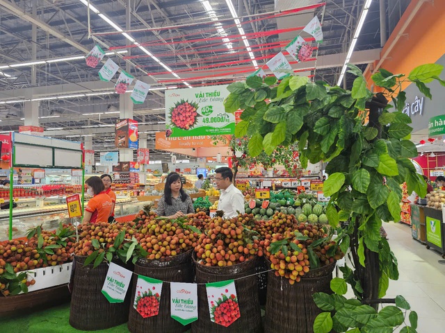Hàng trăm tấn vải thiều Lục Ngạn lên kệ ở siêu thị miền Nam- Ảnh 2. Hàng trăm tấn vải thiều Lục Ngạn lên kệ ở siêu thị miền Nam- Ảnh 2.