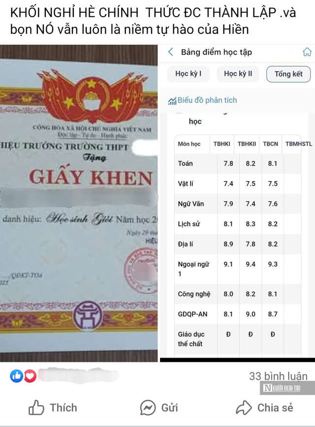 Hiểm họa từ việc khoe giấy khen của con lên mạng- Ảnh 3. Hiểm họa từ việc khoe giấy khen của con lên mạng- Ảnh 3.