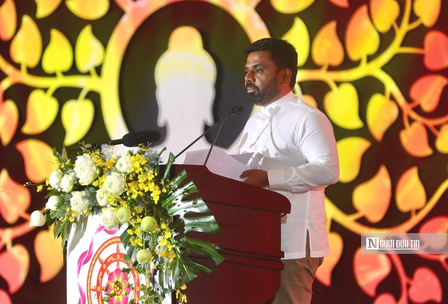 Tổng thống Sri Lanka Anura Kumara Disanayaka phát biểu tại chương trình (Ảnh: Đinh Duy) Tổng thống Sri Lanka Anura Kumara Disanayaka phát biểu tại chương trình (Ảnh: Đinh Duy)