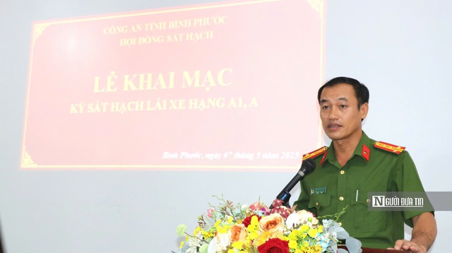 Bình Phước: Thắt chặt giám sát kỳ sát hạch cấp bằng lái xe đầu tiên do công an tổ chức- Ảnh 2.