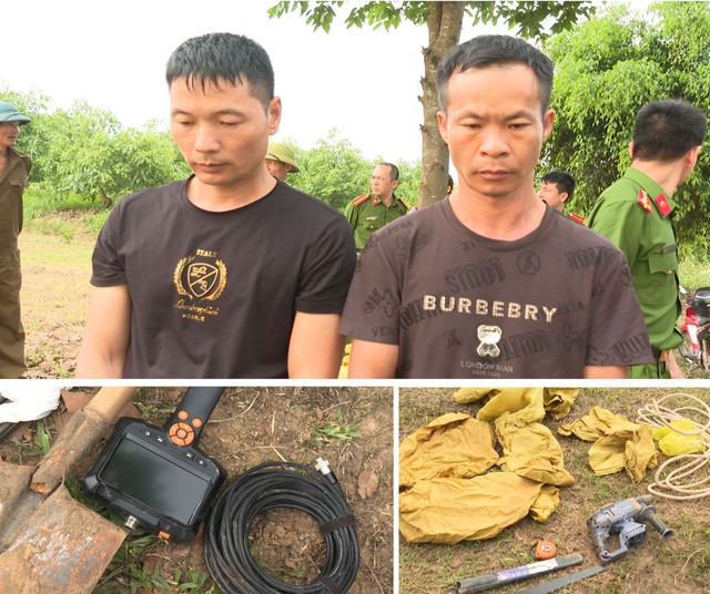 Bắt giữ 2 người Trung Quốc sang Việt Nam đào trộm mộ vua tìm cổ vật- Ảnh 1. Bắt giữ 2 người Trung Quốc sang Việt Nam đào trộm mộ vua tìm cổ vật- Ảnh 1.