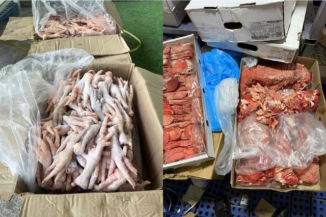 Lâm Đồng: Thu giữ hơn 2,5 tấn thực phẩm đông lạnh không rõ nguồn gốc- Ảnh 1. Lâm Đồng: Thu giữ hơn 2,5 tấn thực phẩm đông lạnh không rõ nguồn gốc- Ảnh 1.