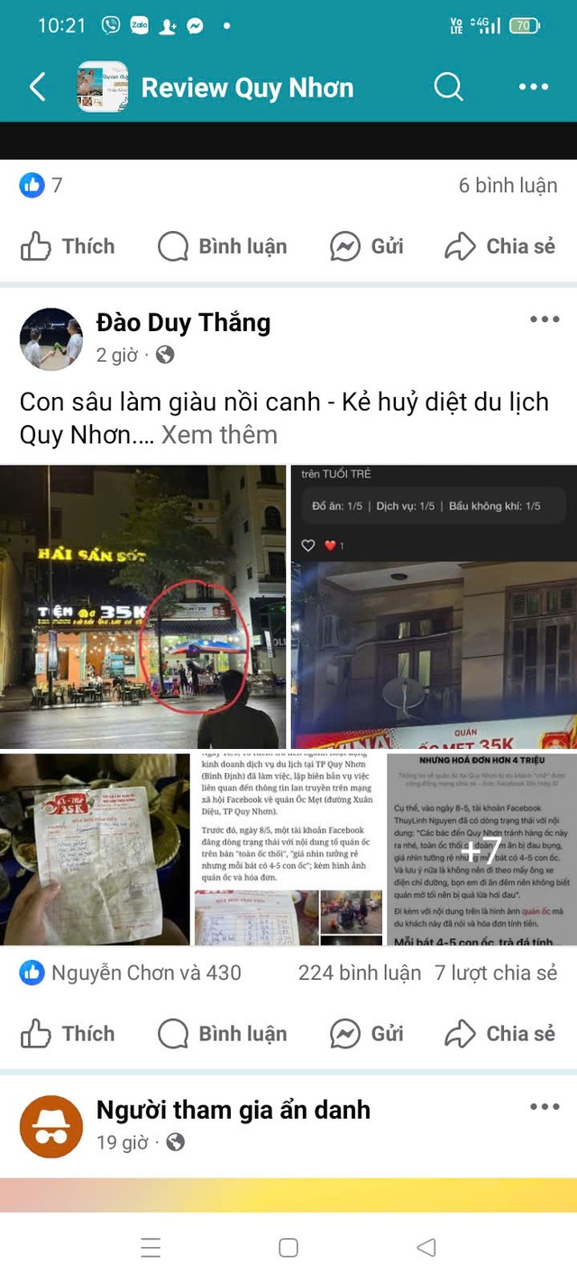 Xác minh thông tin du khách bị tài xế xe điện "mồi chài" đưa tới quán hải sản ôi thiu- Ảnh 2. Xác minh thông tin du khách bị tài xế xe điện "mồi chài" đưa tới quán hải sản ôi thiu- Ảnh 2.