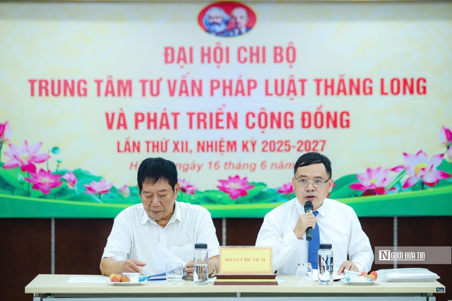 Chi bộ Trung tâm TVPL Thăng Long và Phát triển cộng đồng tổ chức Đại hội nhiệm kỳ 2025-2027- Ảnh 1.