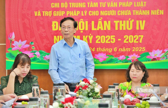 Trung tâm tư vấn pháp luật và Trợ giúp pháp lý cho người chưa thành niên tổ chức đại hội nhiệm kỳ 2025-2027- Ảnh 2.