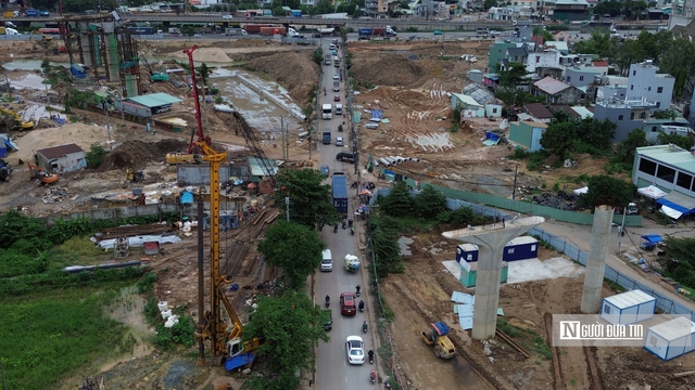 Hàng loạt công trình giao cắt Vành đai 3 bước vào giai đoạn nước rút- Ảnh 11. Hàng loạt công trình giao cắt Vành đai 3 bước vào giai đoạn nước rút- Ảnh 11.