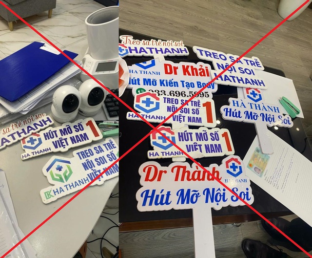 Phát hiện cơ sở thẩm mỹ "chui" mạo danh Bệnh viện Hà Thành- Ảnh 1. Phát hiện cơ sở thẩm mỹ "chui" mạo danh Bệnh viện Hà Thành- Ảnh 1.