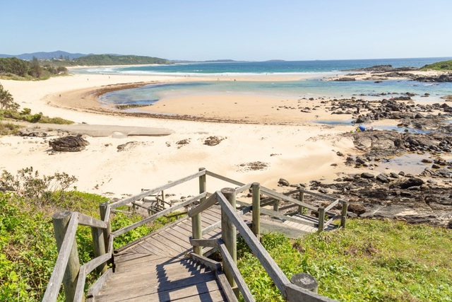 Bãi biển Cabarita ở phía bắc New South Wales, Úc. (Ảnh: Getty) Bãi biển Cabarita ở phía bắc New South Wales, Úc. (Ảnh: Getty)