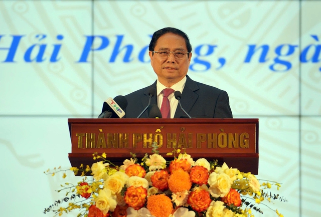 Thủ tướng Phạm Minh Chính dự lễ công bố hợp nhất Tp.Hải Phòng và tỉnh Hải Dương- Ảnh 3. Thủ tướng Phạm Minh Chính dự lễ công bố hợp nhất Tp.Hải Phòng và tỉnh Hải Dương- Ảnh 3.
