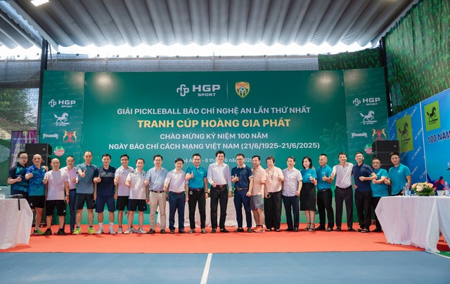 Khởi tranh giải Pickleball Báo chí Nghệ An lần thứ nhất năm 2025- Ảnh 1. Khởi tranh giải Pickleball Báo chí Nghệ An lần thứ nhất năm 2025- Ảnh 1.