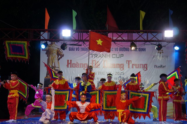 Đặc sắc màn biểu diễn võ cổ truyền trong đêm khai mạc- Ảnh 3.
