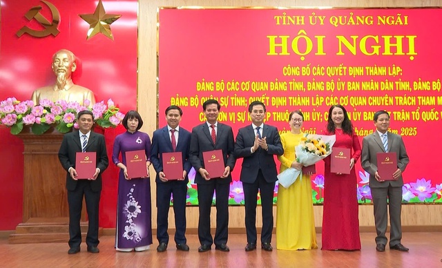 Kiện toàn các Đảng bộ và cơ quan mới tại Quảng Ngãi- Ảnh 8.