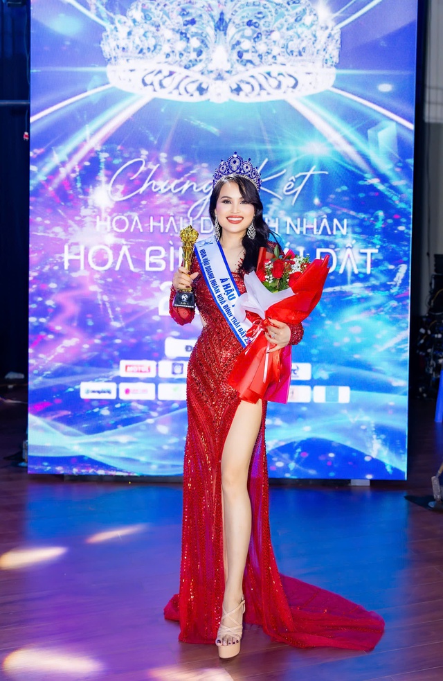 Lê Thị Thuý Kiều giành giải Á hậu Doanh nhân Hoà bình Trái đất- Ảnh 1. Lê Thị Thuý Kiều giành giải Á hậu Doanh nhân Hoà bình Trái đất- Ảnh 1.