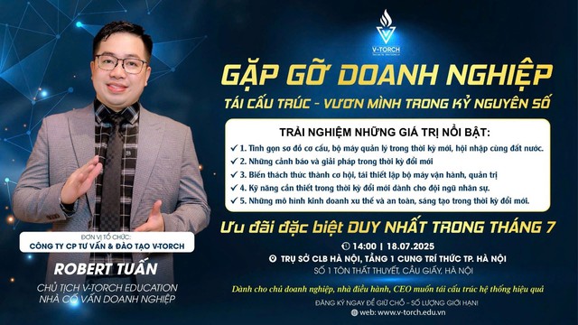 Doanh nghiệp bứt phá kỷ nguyên số với sự đồng hành của Chuyên gia Robert Tuấn và GS.TS Nguyễn Đình Chiến- Ảnh 1. Doanh nghiệp bứt phá kỷ nguyên số với sự đồng hành của Chuyên gia Robert Tuấn và GS.TS Nguyễn Đình Chiến- Ảnh 1.