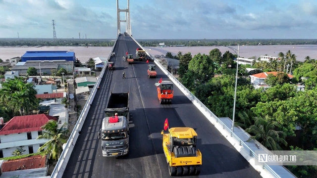 Cầu Rạch Miễu 2 cán mốc 99% tiến độ, sẵn sàng nối liền hai bờ sông Tiền- Ảnh 10. Cầu Rạch Miễu 2 cán mốc 99% tiến độ, sẵn sàng nối liền hai bờ sông Tiền- Ảnh 10.