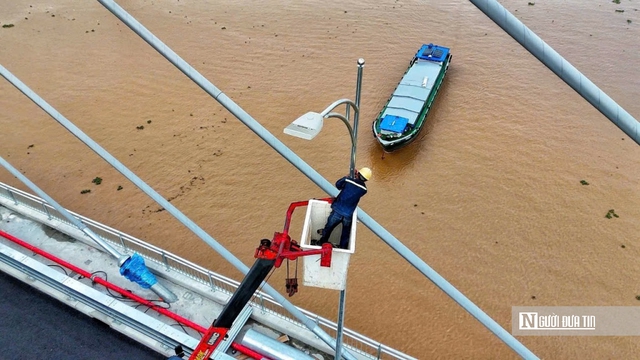 Cầu Rạch Miễu 2 cán mốc 99% tiến độ, sẵn sàng nối liền hai bờ sông Tiền- Ảnh 14. Cầu Rạch Miễu 2 cán mốc 99% tiến độ, sẵn sàng nối liền hai bờ sông Tiền- Ảnh 14.