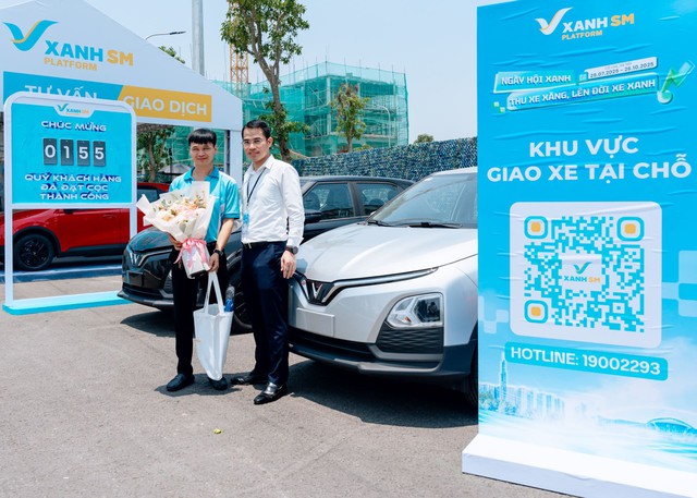 “Ngày hội xanh” đổ bộ Hà Nội: Đổi xe xăng lấy xe điện nhận ưu đãi khủng, tài xế dịch vụ hưởng lợi chưa từng có - Ảnh 3.
